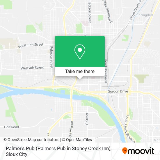 Mapa de Palmer's Pub (Palmers Pub in Stoney Creek Inn)