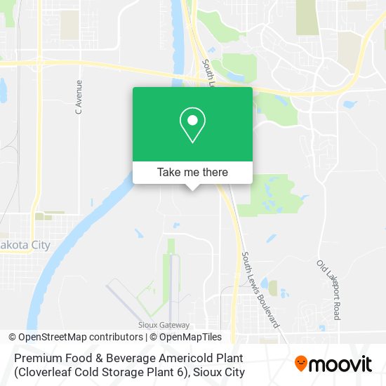 Mapa de Premium Food & Beverage Americold Plant (Cloverleaf Cold Storage Plant 6)