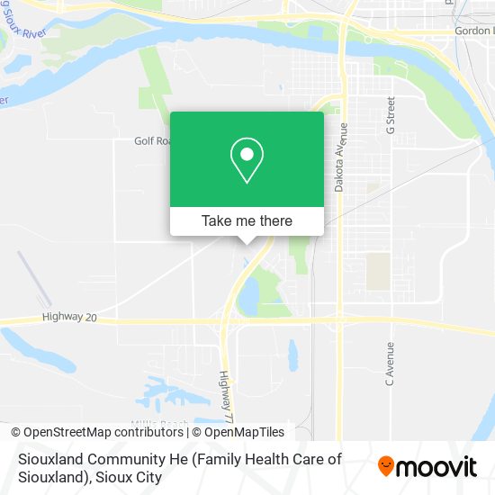 Siouxland Community He (Family Health Care of Siouxland) map