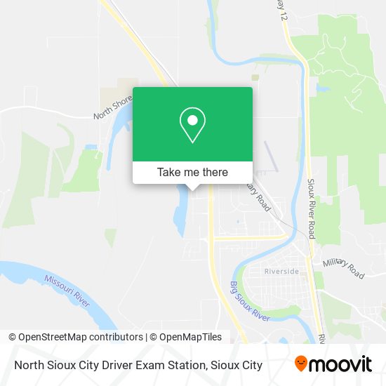 Mapa de North Sioux City Driver Exam Station