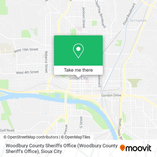 Mapa de Woodbury County Sheriffs Office (Woodbury County Sheriff's Office)