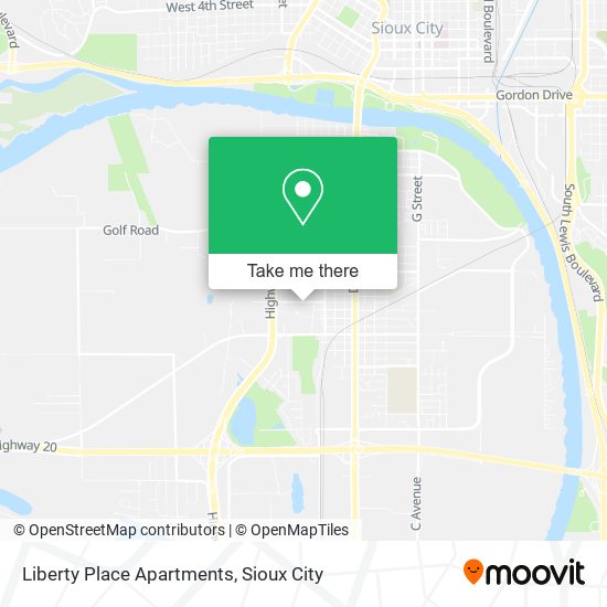 Liberty Place Apartments map