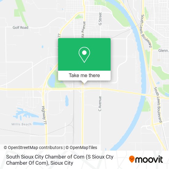 South Sioux City Chamber of Com (S Sioux Cty Chamber Of Com) map