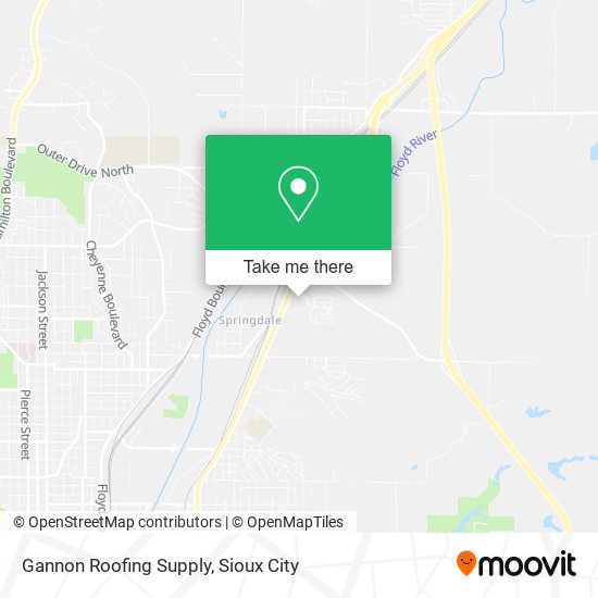 Mapa de Gannon Roofing Supply