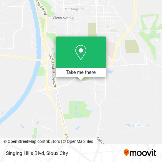 Singing Hills Blvd map