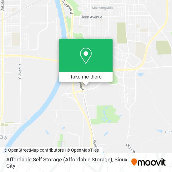 Mapa de Affordable Self Storage (Affordable Storage)