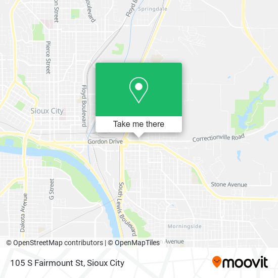 Mapa de 105 S Fairmount St