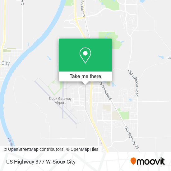 US Highway 377 W map