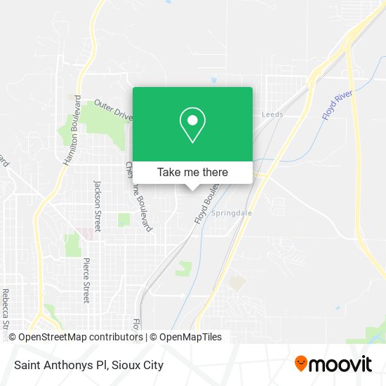 Saint Anthonys Pl map