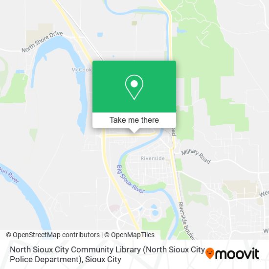 Mapa de North Sioux City Community Library (North Sioux City Police Department)