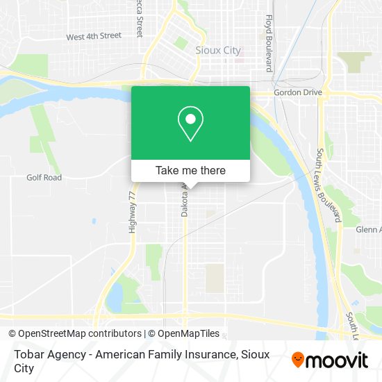 Tobar Agency - American Family Insurance map