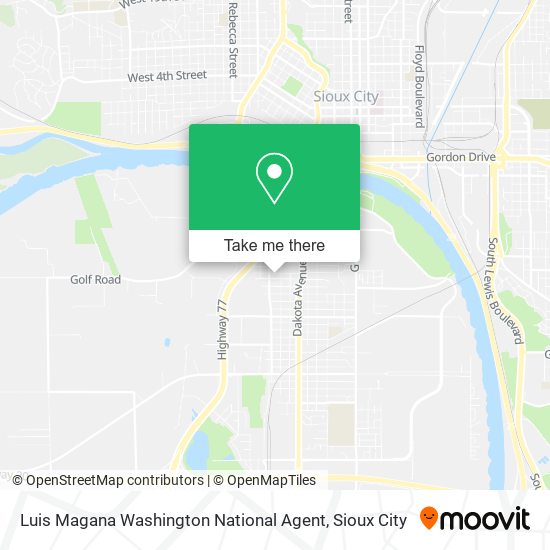 Luis Magana Washington National Agent map