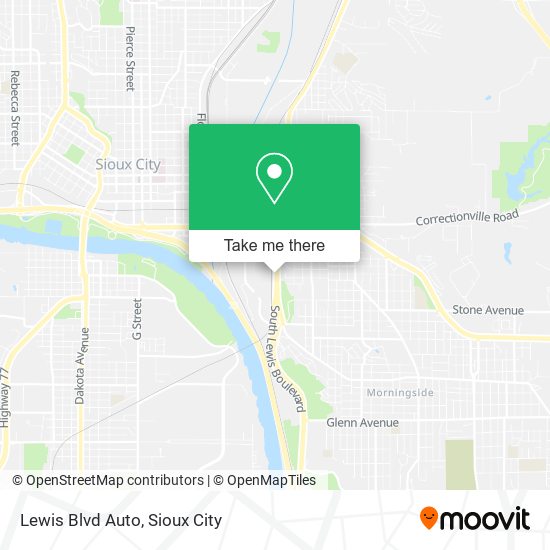 Lewis Blvd Auto map