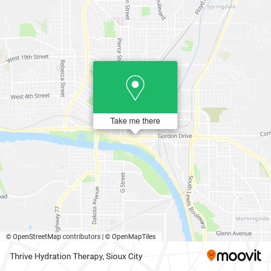 Thrive Hydration Therapy map