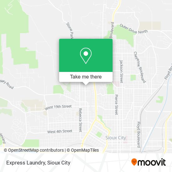 Mapa de Express Laundry