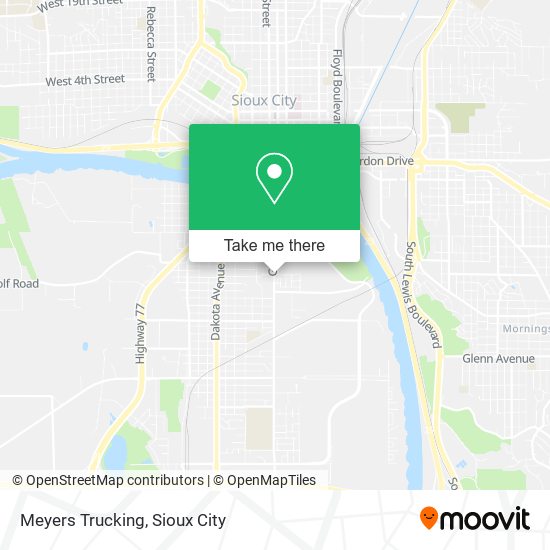 Meyers Trucking map