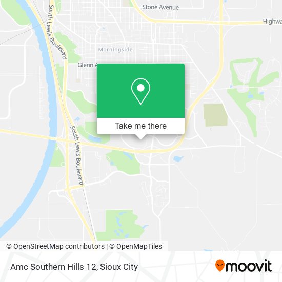 Amc Southern Hills 12 map