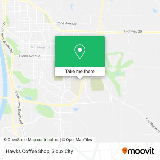 Hawks Coffee Shop map