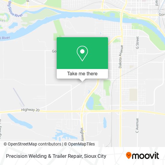 Precision Welding & Trailer Repair map