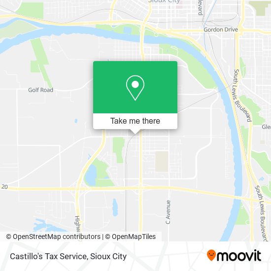 Castillo's Tax Service map