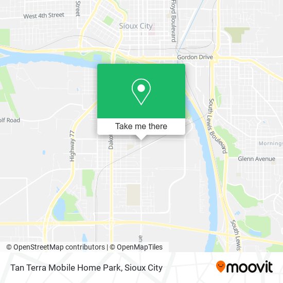 Tan Terra Mobile Home Park map
