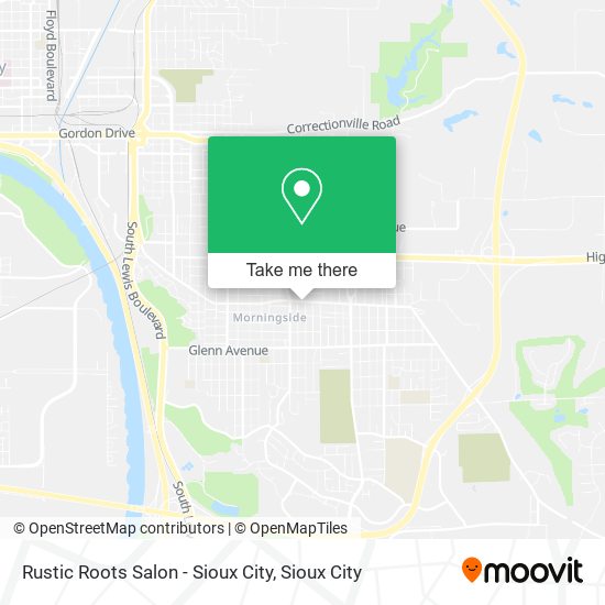 Mapa de Rustic Roots Salon - Sioux City