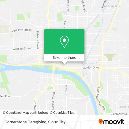 Cornerstone Caregiving map