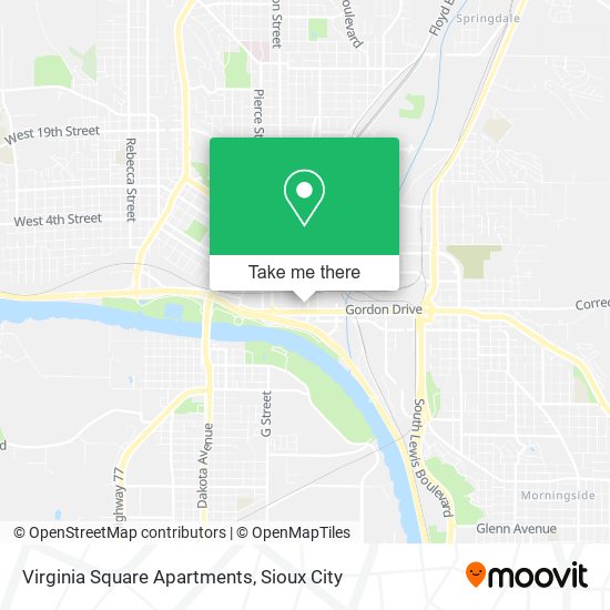 Virginia Square Apartments map