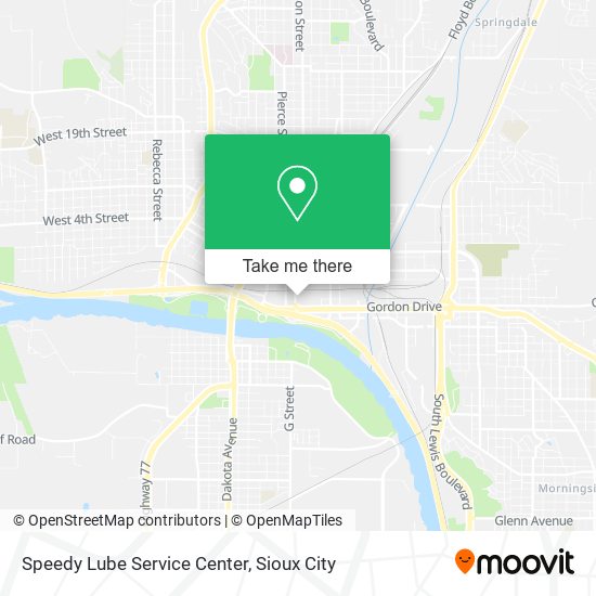 Mapa de Speedy Lube Service Center
