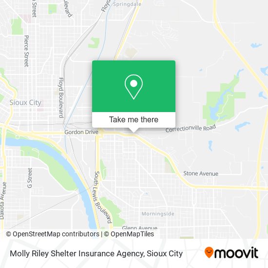 Mapa de Molly Riley Shelter Insurance Agency