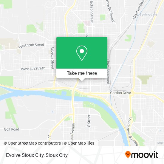 Mapa de Evolve Sioux City