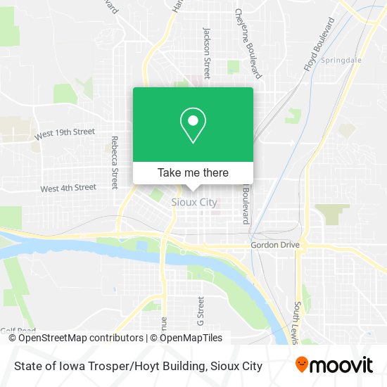 State of Iowa Trosper / Hoyt Building map