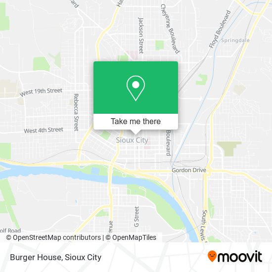 Burger House map