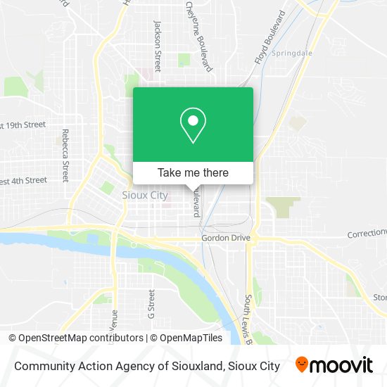 Mapa de Community Action Agency of Siouxland