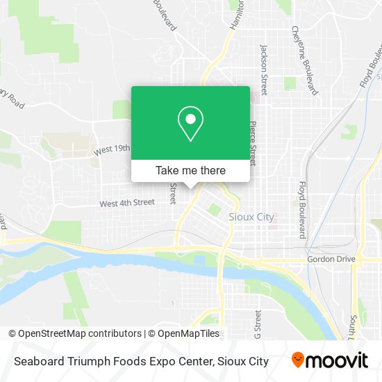 Mapa de Seaboard Triumph Foods Expo Center