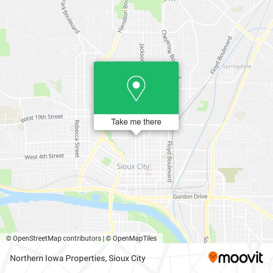 Northern Iowa Properties map