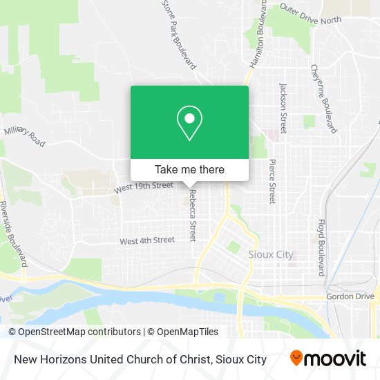 New Horizons United Church of Christ map