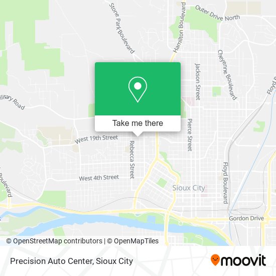 Precision Auto Center map