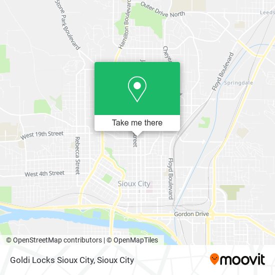 Goldi Locks Sioux City map