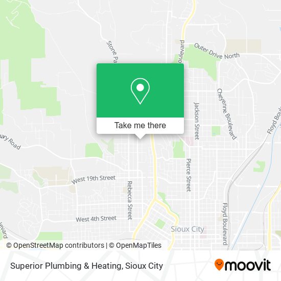 Superior Plumbing & Heating map