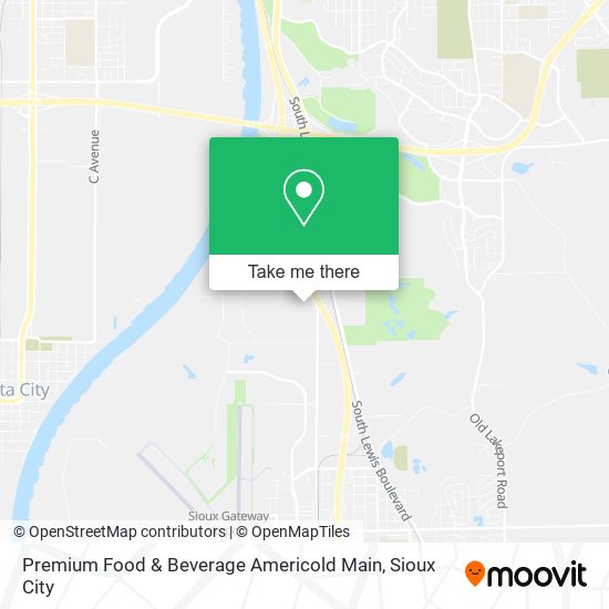 Mapa de Premium Food & Beverage Americold Main