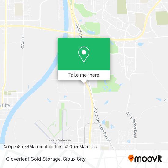 Cloverleaf Cold Storage map