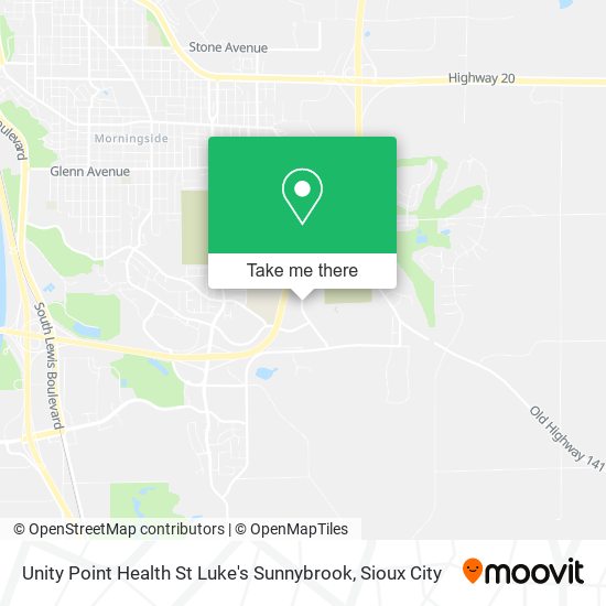Unity Point Health St Luke's Sunnybrook map
