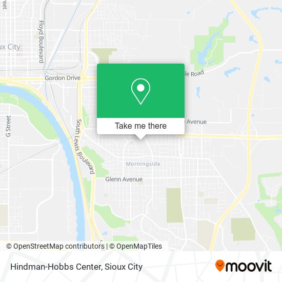 Hindman-Hobbs Center map