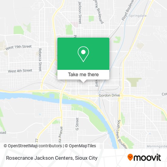 Rosecrance Jackson Centers map