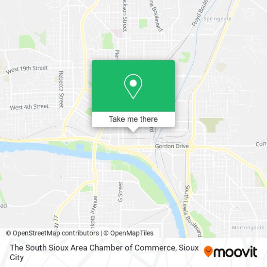 The South Sioux Area Chamber of Commerce map