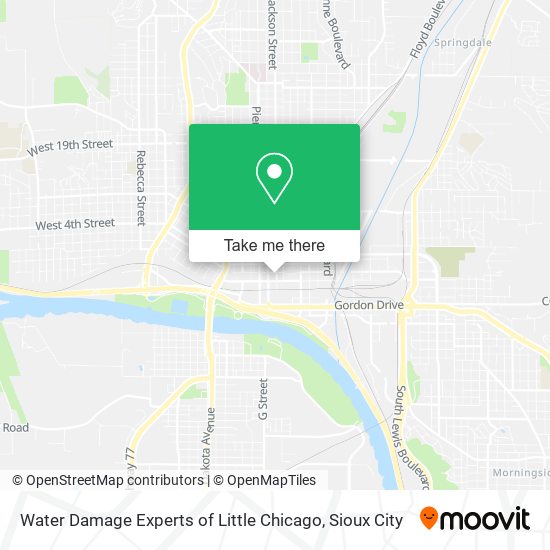 Water Damage Experts of Little Chicago map