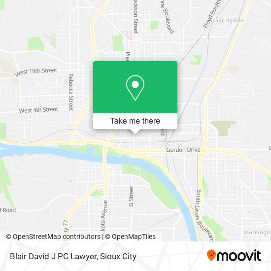 Blair David J PC Lawyer map