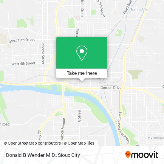Donald B Wender M.D. map