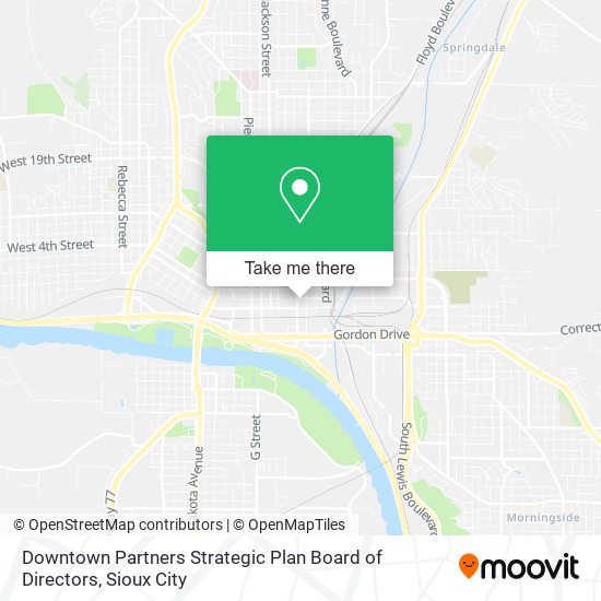 Downtown Partners Strategic Plan Board of Directors map